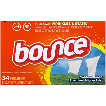 Bounce Fabric Softener Sheet Outdoor Fresh, PK408 78051